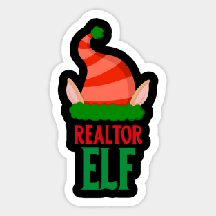 Realtor Elf Sticker